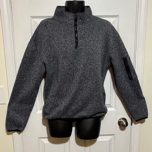 Jackson Hole Outerwear Men's Gray Quarter-Zip Sweater Size Large